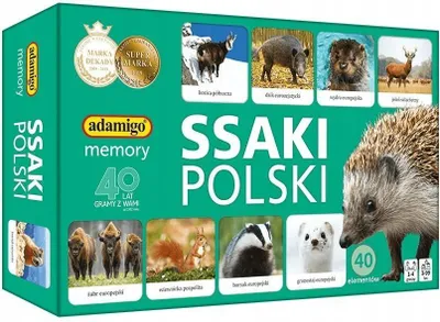 Obrázek produktu pro ADAMIGO Mammals Polish pexeso Adamigo 07752