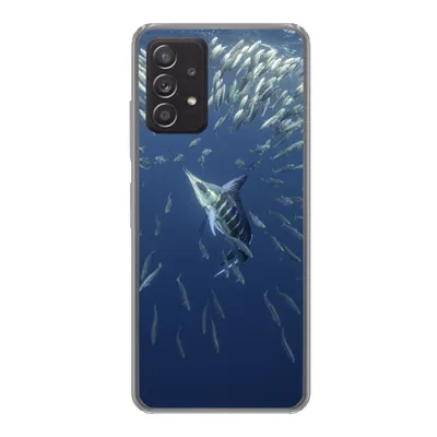 Produktbild von MuchoWow® Handyhülle Schutzhülle Hülle für Samsung Galaxy A53 5G Fisch - Schwertfisch - Wasser Silikon Softcase Handy Hülle - Schutzabdeckung