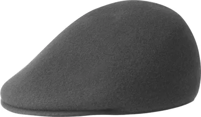 Kangol warme Flatcap Schiebermütze in grau