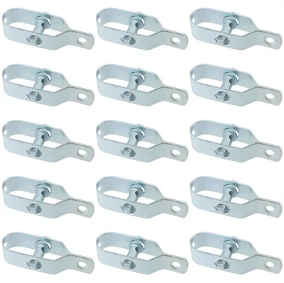 Drahtspanner 15 Stück, 90 mm, galvanisiert, anthrazit, für Zaun