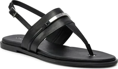 Zdjęcie produktu dla Klasyczne sandały damskie Calvin Klein HW0HW02031 BEH Kolor: Czarny Rozmiar: 40