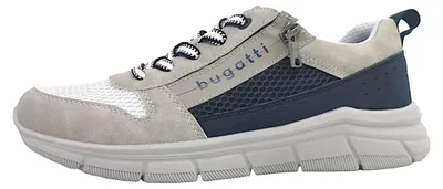 Image de Bugatti Soa : Chaussures de ville pour hommes, compatibles avec semelles intérieures, modèle à lacets, couleur gris