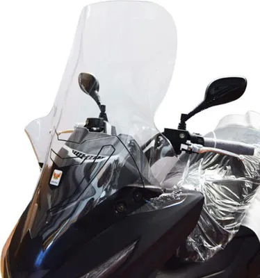 Imagen del producto de Parabrisas de tamaño medio ISOTTA, 915x820 mm, con serigrafía, para KYMCO