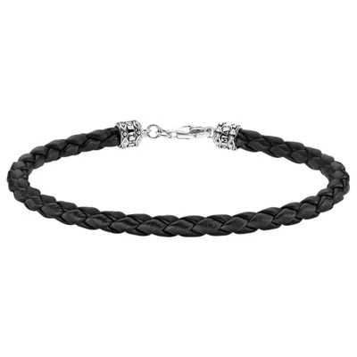 Produktbild von THOMAS SABO Armband Uni Geflochtenes Leder Schwarz A2011‑682‑11, Laenge cm:17
