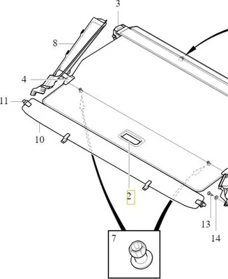 Immagine prodotto di VOLVO V60 V90 XC60 XC90 portaoggetti per bagagliaio 39830401 OE