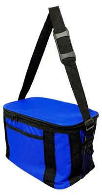 Produktbild von Isolierte Mini Kühltasche 16l Blau für 12 Dosen
