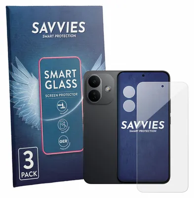 Produktbild von 3x Savvies Schutzglas Folie für Xiaomi Redmi Note 17 Pro 5G (Display+Kamera) 9H Panzer Schutzfolie Glas Displayschutz klar transparent