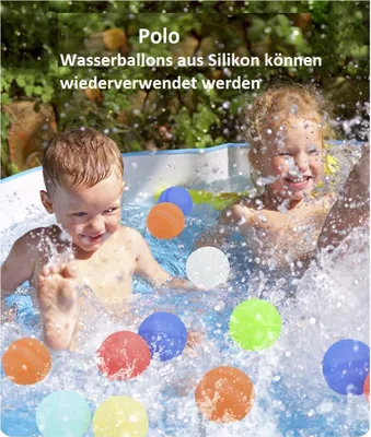 Produktbild von Wasserball 7-teiliges Set , Wederverwendbare Wasserballons. (Einhändige Wasserentnahme ist bequemer)