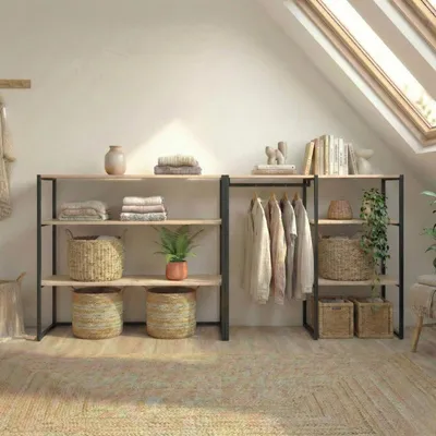 Immagine prodotto di Set di 2 appendiabiti modulari da soffitta 200x85cm KADRA