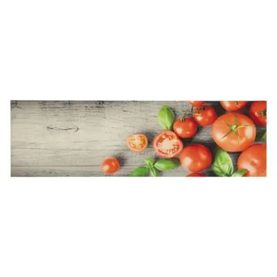 Produktbild von vidaXL Küchenteppich Waschbar Tomaten 45x150 cm Samt
