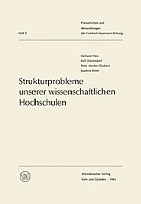 Zdjęcie produktu dla Strukturprobleme unserer wissenschaftlichen Hochschulen
