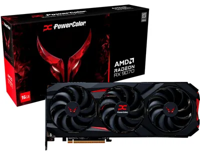 Obrázok produktu pre PowerColor Red Devil Radeon RX 9070, Radeon RX 9070, 16 GB, GDDR6, 256 bit, 7680 x 4320 px, PCI Express x16 5.0