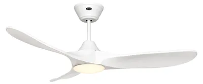 Produktbild von Energiespar Deckenventilator mit LED Beleuchtung und Fernbedienung Eco Genuino-L Matt Weiß 122 cm