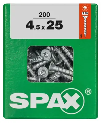Produktbild von Spax Universalschrauben 4.5 x 25 mm TX 20 - 200 Stk.