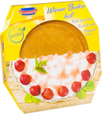 Image de KuchenMeister Fonds de tarte viennois clairs trois fonds individuels aérés 400g