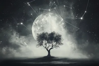 Productafbeelding van Magnetische radiatorfolie, Mystical Moon, radiatorafdekking