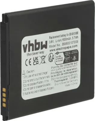 Produktbild von vhbw Akku kompatibel mit Samsung Galaxy SM-J106H/DS, SM-J106H, SM-J106B/DS, SM-J106B, SM-J106 Handy Smartphone Telefon (1500 mAh, 3,8 V, Li-Ion)