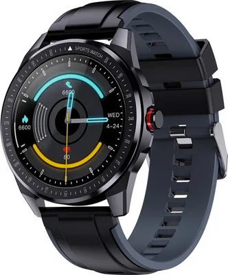 Image de Smart Watch Fitness Tracker avec 15 modes de sport Étanche Bluetooth Pulsomètre Qualité du sommeil Tracker bleu foncé
