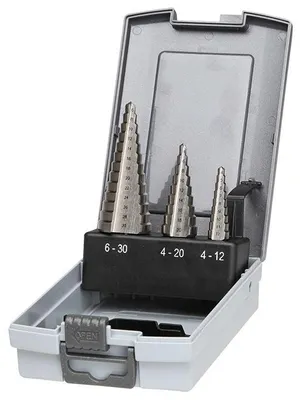 Produktbild von Stufenbohrer-Set 3-teilig - Pro Set