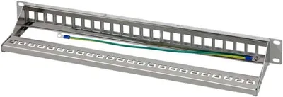 Immagine prodotto di Pannello patch Keystone LogiLink 19" 24 porte grigio chiaro