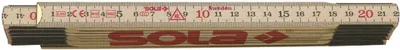 Produktbild von Sola Holz-Meterstab Schwedenmeter 2,4 Meter Glasbirke Art. H 2.4/12