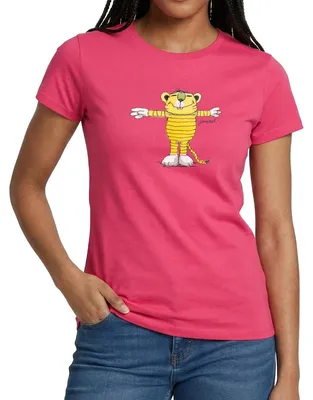 Produktbild von Spreadshirt Janosch Tiger Pose Frauen T-Shirt, M, Azalea