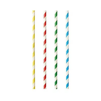 Produktbild von Shake-Halme, Papier Ø 8 mm · 21 cm farbig sortiert "Stripes"
