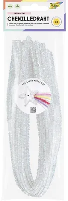 Chenilledraad Iridescent, 10 Stück, 50 cm x 8 mm, Basteldraht