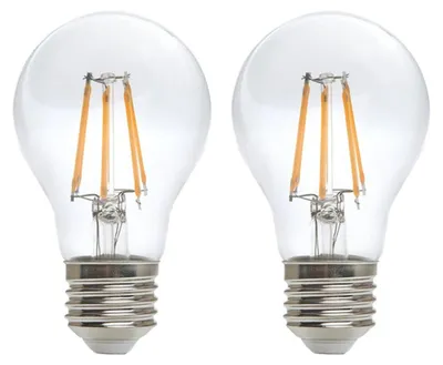 Produktbild von Kobi E27 LED Filamentlampe 12W 1521lm 4000K Neutralweiß 230V 60mm 2 Stück