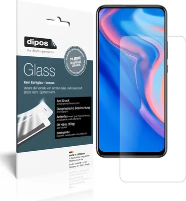 Produktbild von 2x Schutzfolie für Huawei Y9 Prime (2019) matt - Anti-Shock 9H Folie dipos Glass Kunststoffglas
