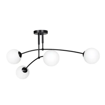 Immagine prodotto di LAMPADA DA SOFFITTO Emibig 4xE14 40W PREGOS 4 NERA 670/4