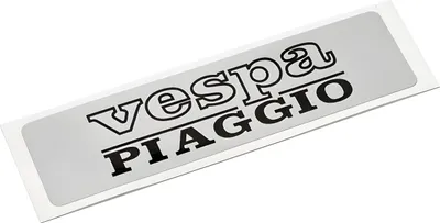 Produktbild von BestPrice Aufkleber silber kompatibel mit Piaggio / Vespa