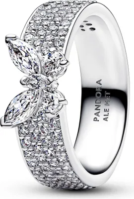 Image de Bague 54 - argent sterling - pierres papillon