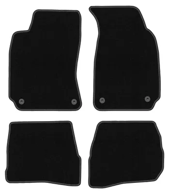 Produktbild von Velours-Fußmatten für Volkswagen Passat B5 1996-2001 (Limousine/Kombi/Variant) – 4-tlg, Schwarz, passgenau – Wielganizator BASIC