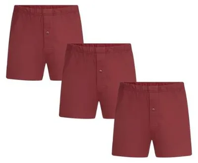 Produktbild von Bio-Baumwoll-Boxershorts mit Holzknopf - 3er Pack