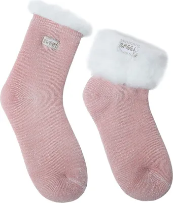 Produktbild von 1x Thermosocken Damen, Kuschelsocken, Warme Haussocken, Gr. 36-42, "Sweet" A0319 Rosa