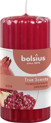 Produktbild von Bolsius Duft-Stumpenkerze Granatapfel