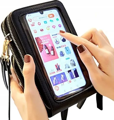 Produktbild von Tasche - Sachet - Vielseitigkeit - Hochwertigkeit - Smartphone-Kompatibilität - Organisationswunder - Ökologisches Leder - Minimalistisches Design