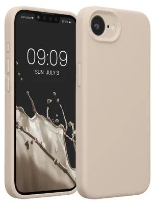 Produktbild von kwmobile Hülle kompatibel mit Apple iPhone 17e / iPhone 16e - Hülle Silikon gummiert - Handyhülle - Handy Case in Creme