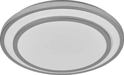 Image de OSRAM ORBIS BERLIN Plafonnier LED 490mm, argent, 36W, 4150lm, couleur de lumière blanc chaud, répartition très homogène de la lumière, longue durée de vie, module LED fixe, rond, classe de protection IP20, 3000K