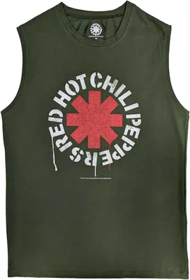Produktbild von Red Hot Chilli Peppers - "Stencil" Top bez rukávov pre mužov/dámy Uni RO5784 (M) (Green)