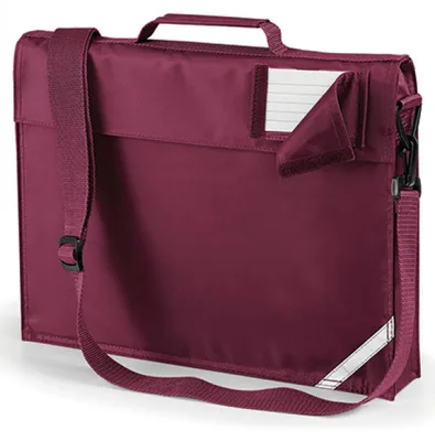 Image de Quadra QD457 | Junior Book Bag Document case | 37 x 30 x 6 cm - Couleur : Bourgogne - Taille : 37 x 30 x 6 cm
