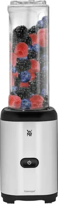 Produktbild von WMF Kult X Mix & Go Mini Smoothie Maker, Standmixer, Blender elektrisch, Shake Mixer 300 Watt Leistung, Tritan-Kunststoff Flasche 600ml,