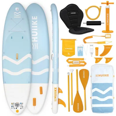 Productafbeelding van Opblaasbaar Supboard 10’ Omvormbaar tot Kajak. Stand Up Paddle Board, tot 130 kg