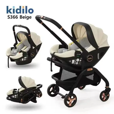 Produktbild von 3-in-1 Kombikinderwagen mit Babywanne und Autositz