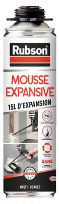 Image de Mousse Multi-usages 15l D'expansion Aérosol Pistolable 500ml - Rubson