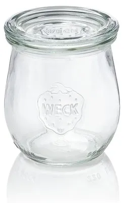 Produktbild von 60x Weck Glas Mini-Tulpenglas mit Deckel Tulip 220 ml