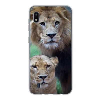 Produktbild von MuchoWow® Handyhülle Schutzhülle Hülle für Samsung Galaxy A10 Porträt - Löwe Silikon Softcase Handy Hülle - Schutzhülle
