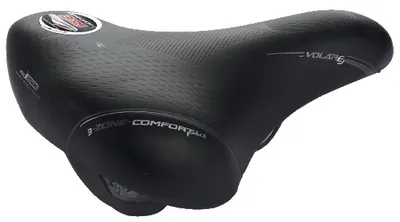Produktbild von Selle Bassano Fahrradsattel BigCity Volare 3 Zonen Komfortsystem mit Elastomer-Dämpfung