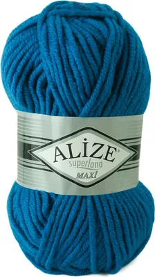 Produktbild von 100g Strickgarn Strickwolle Alize Superlana Maxi 25% Wolle, 100g, Farbwahl
